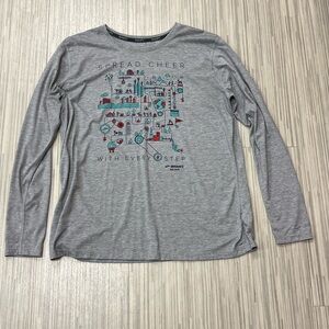 Brooks Men’s Sz XL Holiday Spread Cheer Long Sleeve Graphic T-Shirt